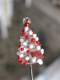 Juletræ 1 - rødt/hvidt - miniature
